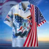 Chemises décontractées pour hommes Summer 3d United States Soldiers Armys Veterans Printing for Men Fashion Cool Short Y2K Hawaiian Clothing Tops