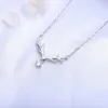 Hängen Koreansk version Trendig hjort gevär halsband kvinnors sterling silver utsökta gåva