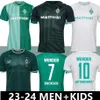 2023 2024 Werder Bremen Özel Futbol Forması Marvin Ducksch Leonardo Bittencourt Siyah Yeşil 23 24 Friedl Pieper Futbol Gömlekleri Top Tayland