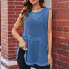 Summer Border Fashion Camisole European and American Women's Round Neck Hollowed Out Vest Beach Cover Up Dress for Women