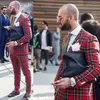 Ternos masculinos casuais Slim Fit Men mais recente design de lapela de lapela de 2 peças Pant Pant noivo Tuxedo Prom Banquet Macho Conjunto