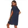 Femme de plage de plage robe robe marginale tunique de plage jaune 2024 Femme d'été Fouée de bain à glands couvre-up Pareos Strand Jurkjes