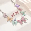 Choker Collier de papillon coloré bril