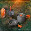 Lookwill Buyoutdoor Cooking Pot Set Outdoor Cooking Pot Set 23 Personen Camping Teekannen tragbare Aluminium -Topf Set9522464