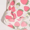 Unterhose reine Baumwollhöche rosa Erdbeere für Männer und Frauen Muster bequeme atmungsaktive Shorts Home Freizeit