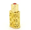 Vintage puste rzeźbione olejek eteryczny Perfume Pusta pojemnik na butelkę sztuczny wielokolorowy kamień do napełniania butelki JAR JA6355368
