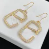 New hot network full of diamond earrings, simple and generous fashion gold stud hot design unique avant-garde beauty must-have