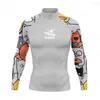 Dames zwemkleding heren rashguard zwemhirt met lange mouwen zwembescherming uv bescherming surf t-shirts surfpak duiken zwemmen strakke rash guard gym