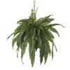 Dekorativa blommor Elegant hängande växt Lätt att rengöra långvarig hållbarhet för väggdekor Låg underhåll grön 6 tum