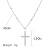 Pendant Necklaces Classic Retro Jesus Cross Necklace Charming Women's Choker Chain Fashion Ladies Christian Year Jewelry Gifts