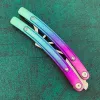 SW Butterfly Trainer Knife 440C Blade Channel Titanium Aleación Rodamiento de bolas de bolsillo de bolsillo Free EDC KILT Knives For Man