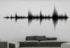 Adesivos de parede o Decalques de ondas Som Removável Gravação Produtor de Música Decoração do quarto papel de parede DW67478644306