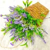 Fleurs décoratives mures suspendues avec panier une fleur artificielle dans des paniers pour la porte décorations de jardin