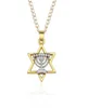 Menorah religioso e stella di David Jewish Jewelry Magen Necklace Judaica Hebrew Israel Faith Lampada Hanukkah Pendant13391691