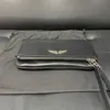 Классические черные крылья украшения мешки с поперечным кузовом подлинная кожаная сумка для плеча двойной цепи дизайнерская сумочка с длинной кошелькой кошелек