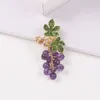 Brooches Grape Bouquet Brooch Girl Cute Fruit Needle Party Wedding Jewelry