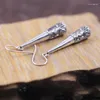 Boucles d'oreilles en peluche S925 THAI Silver Wholesale Turve Modèles ou conceptions sur le modèle féminin de gouttes d'oreille de boiseries