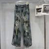 Женские джинсы Prepomp 2024 Летнее прибытие винтажное галстук