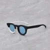 Óculos de sol Acetato espesso de alta qualidade para homens mulheres redondas óculos quadros designer de estilo japonês Driving Travel Glasses UV400