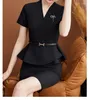 Robe en deux pièces Elegant Women's Seasons Jirt Clets Chic Fashion Summer Suit pour les services de vente Els bijoux de travail