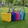 Wholesale Women Beach Borse Baby Shopping Shopping Tote Spalla impermeabile Eva Silicone Jelly Candy Borse Carina