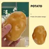 Flores decorativas 6 PCs Simulação Batata Props Decoração de casa requintada Modelagem de alimentos Fake Modeling Kitchen Adornment simulado