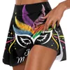 Röcke Plus Größe für Frauen 2024 Training gedrucktes Rock Tennis Yoga Sport Active Shorts Frauenkleidung Trend