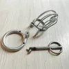 Dispositivos de castidad masculina PA Cock Glande Piercing Penis Anillo Restento de acero Caza de metal esclavos Bondage bdsm juguetes fetiche fetiche gays torth torth