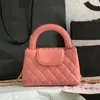 designväska axel tygväska handväska kvinna crossbody väska mini cc väska med kedja spegel kvalitet baguette kvinna äkta läderväska kors kropp vintage 23k cc lady womne