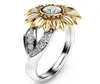 Gioielli Flower Platinum Anello di Chrysanthemum placcato in oro 18K