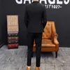 Erkekler Suits Yüksek Kalite (Blazer Pantolon) İtalyan Tarzı İş Zarif Moda Basit Sıradan Beyefendi İnce Resmi İki Parçalı Takım