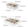 Zestawy naczyń obiadowych pudełko do przechowywania lodówki utrzymuje świeży i zorganizowany pojemnik