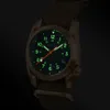 Boderry VOYAGER Field Watches Bronze Case Automatic Mechanical Watch 100M Waterproof Clock Military Vintage Wristwatch Mens 240429