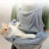 Cat dragers zacht schort voor het vasthouden van katten pluche zakje comfortabele huisdierdrager tas knuffelende pak kitten slabbetje thuis