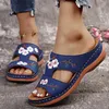 Casual schoenen zomer sandalen vrouwen peep teen vrouw bloemen comfortabele vrouwelijke slippers retro zapatillas mujer