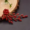 GLSEEVO Pure Natural Red Coral Brosche Frau Hochzeits Geburtstagsfeier Boutique Display Temperament Geschenk Branche Form Brosche Go0386 240418