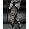 Herrenhosen Unisex HipHop Taktische Ladung Pant Männer funktionale Multi -Taschen -Jogger Harem Hosen Elastische Taille Tech wohey Kleidung