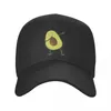 Ballkappen benutzerdefinierte Tupfbing Avocado Baseball Cap Männer Frauen verstellbare Papa Hut im Freien