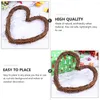 Flores decorativas 3 PCS Garland Heart Xmas Pense Árbol de Navidad Decorar la forma de amor Adornos Hanging Ornament