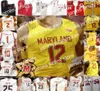 Le basket-ball universitaire porte 2019 Terps Maryland 23 Bruno Fernando 34 Len Bias 4 Kevin Huerter 32 Joe Smith Red White Yellow 100th Re6064283