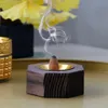 Brûleur d'encens en bois noir moderne simple Moyen-Orient Arabe Aromatherapie populaire Aromatherapy Home Decoration Desktop