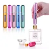 Nuevo contenedor de líquido de botella recargable de perfume de 5 ml de carga inferior para cosméticos Bottling Dispenser Press Head Portable Viajes para