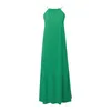 Casual Dresses Women's Fashion Sleeveless Halter Long Beach Dress Temperament Pending Woman Loose Bohemian A-Line