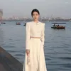 Женские брюки с двумя частями Lnsozkdg EST модельер набор костюмов женский китайский стиль национальный ветровой катуш