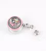 Colliers pendants personnalisés en acier inoxydable rose rose flottant en argent en argent en argent de bobine professionnel Clip rétractable pour infirmièrep9793279