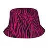 Bérets Travel Headswear Gothic Pink Zebra Stripes Stuff Stuff Bucket Chapeaux TRENDY UNISEX SOR SORN ISPOTI FISH