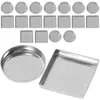 Opslagflessen 30 pc's aluminium plaat make -up paletten accessoire lege pan voor oogschaduw -diy metaal