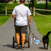 Penga de perros Poop Bag Backer Zipper Carrier de perrito Dispensador de residuos Paches portátil Potty transportando con carabin