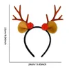 Clips para el cabello carnivals fiestas de reindee diadema de la cabeza de alce adulto alco de la banda para el cabello