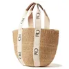 Weave Raffias Mifuko Food Basket Strandtaschen Designer Frauen Luxus -Tasche Handtasche Stroh Raffia Damen Woody Umhängetasche Mann Geldbörsen Brieftasche Crossbody Clutch Bag